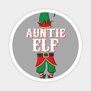 Auntie Elf - Matching Family Christmas design Magnet